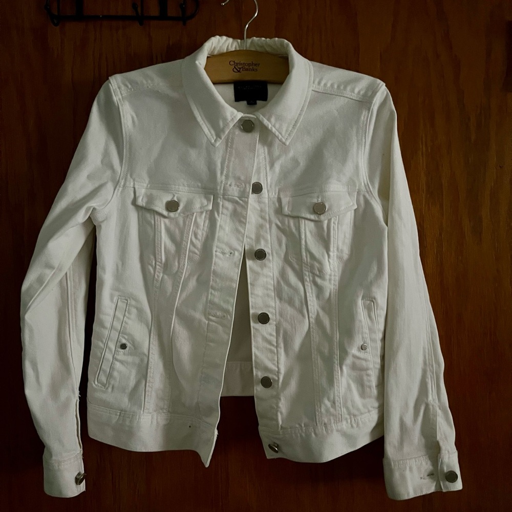 Liverpool White Jean Jacket Versatile Denim Style